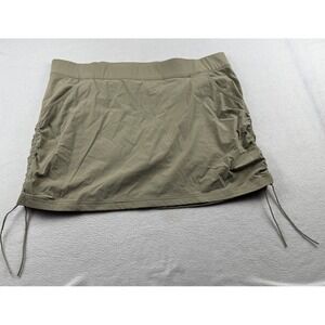 Columbia Skirt Womens 2X Khaki Omni-Shield Advanced Repellency Activewear Ruched
